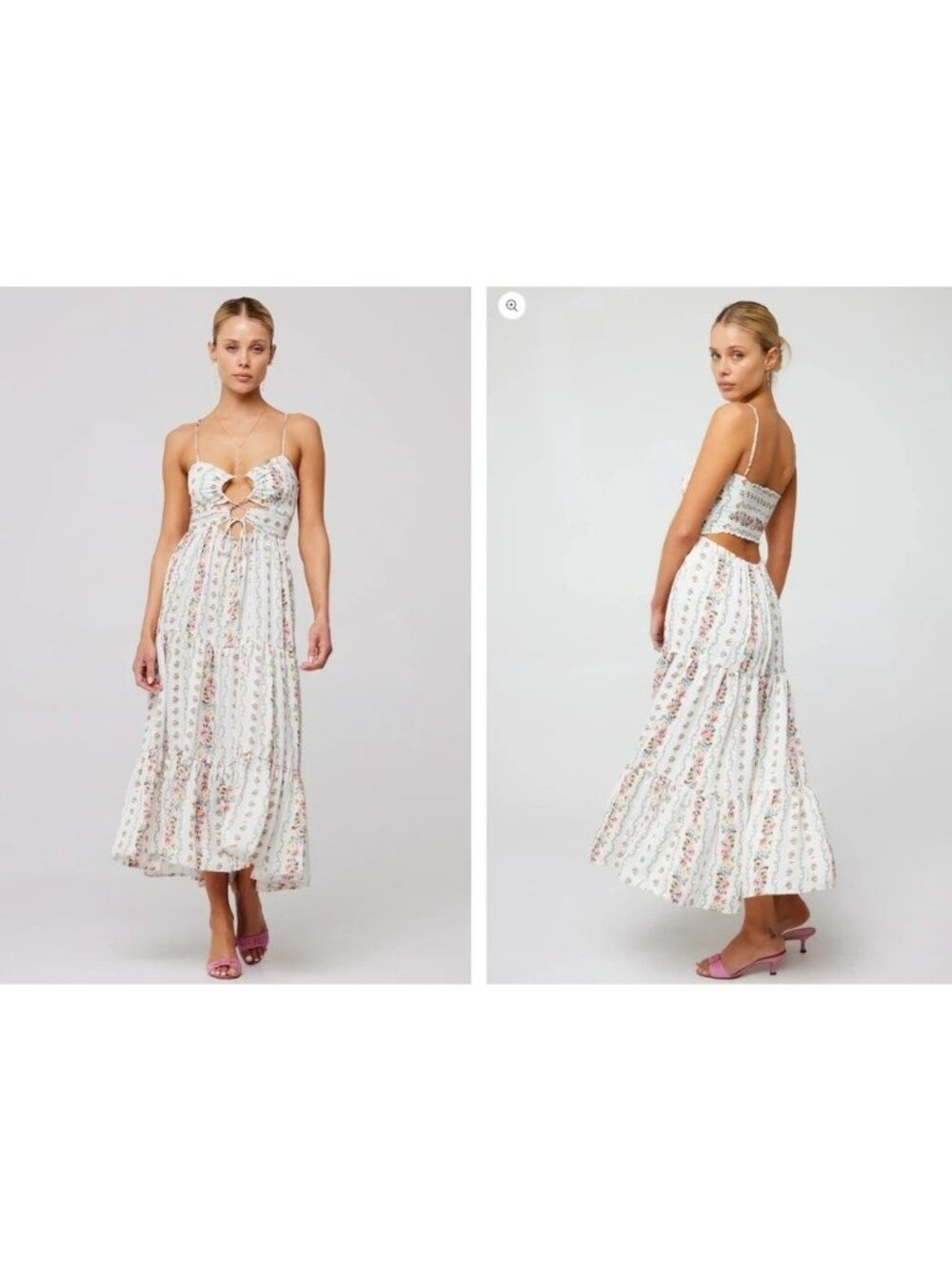 Resa Ariel Midi Dress in Midsummer Size M Boho Summer Festival - Picture 10 of 10
